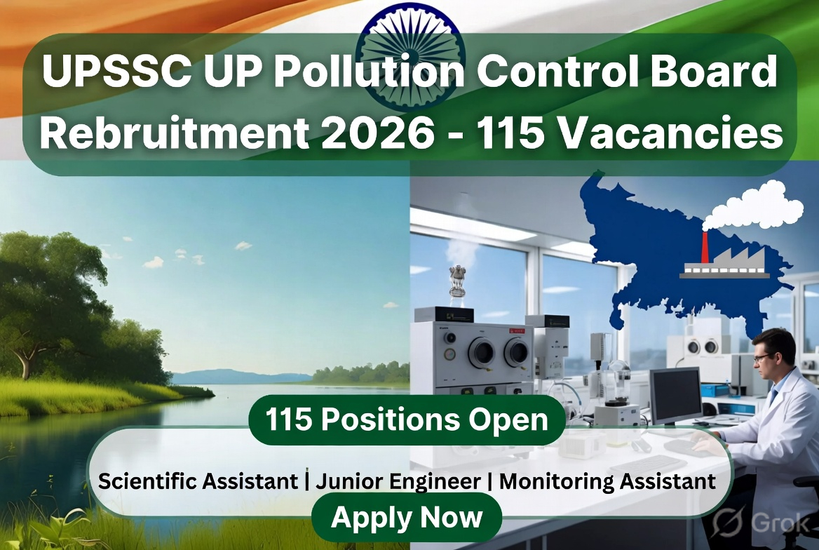 UPSSSC UP Pollution Control Board Recruitment 2026: 115 Vacancies