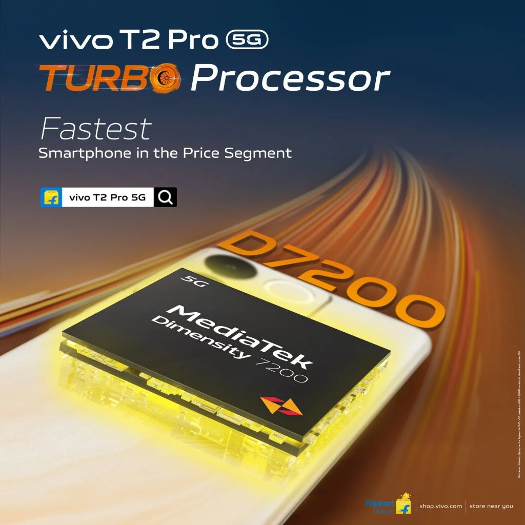 Vivo T2 Pro 5G में डाइमेंशन 7200 SoC की सुविधा की पुष्टि