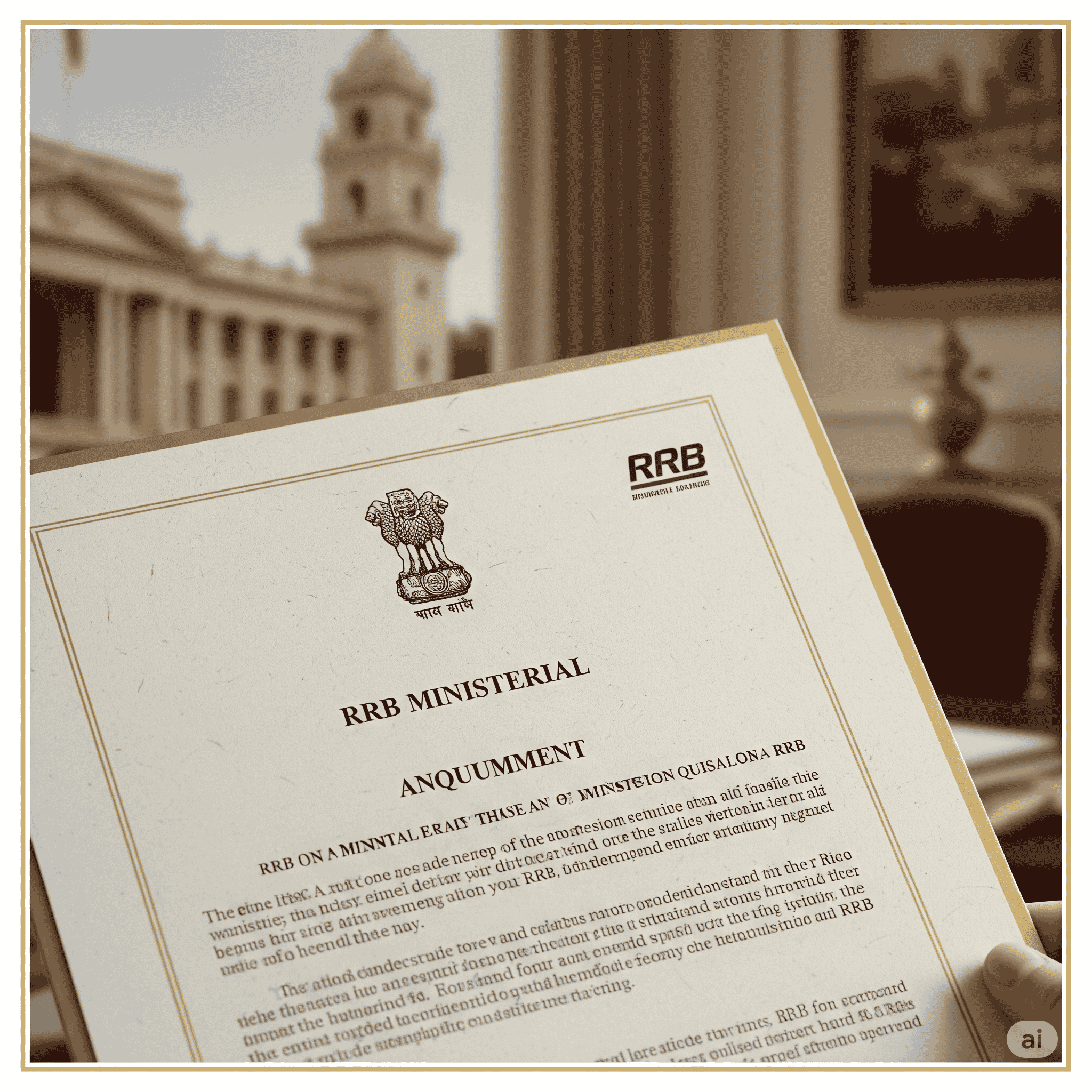 RRB Ministerial Bharti 2025: 1036 पदों पर निकली भर्ती