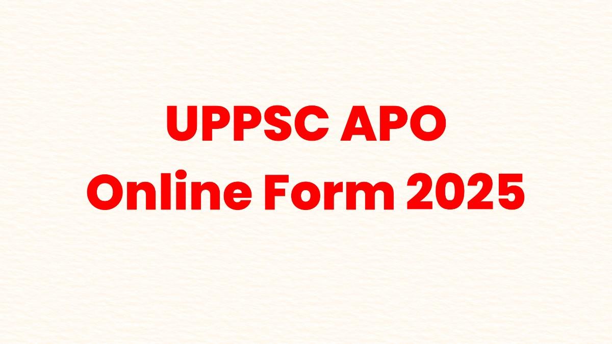 UPPSC APO भर्ती 2025 - 182 पद, आवेदन तिथि, योग्यता 1 UPPSC APO भर्ती 2025 – 182 पद, आवेदन तिथि, योग्यता